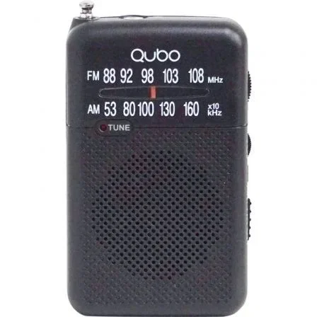 Qubo Radio portátil mini RS-1 negro Qubo Radio portátil mini RS-1 negro